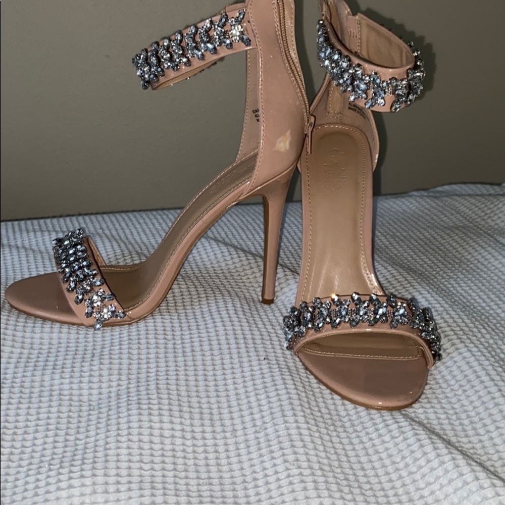 Nude Open Toe Heels